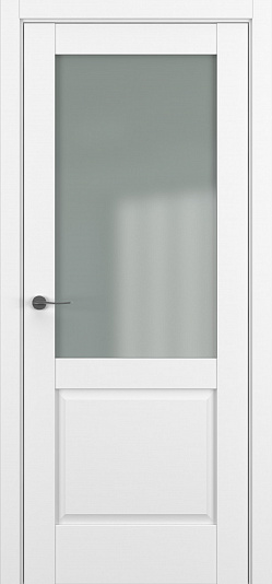 ZADOOR-S Classic-Венеция - Размер полотна: 900x2000, Вид остекления: SATINATO (Стекло), Цвет: Белый матовый, Комплектность: Только полотно